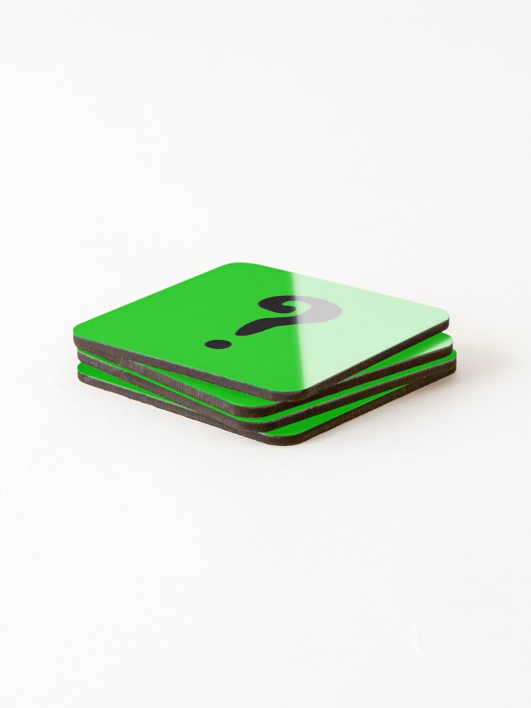 Thumbnail 4 of 5, Coasters (Set of 4), The Riddler question mark designed and sold by eccentrics.