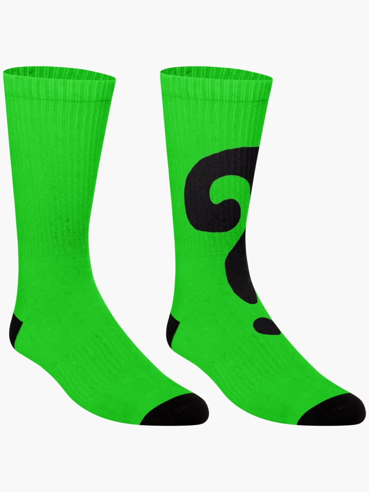 Thumbnail 3 of 5, Socks, The Riddler question mark designed and sold by eccentrics.