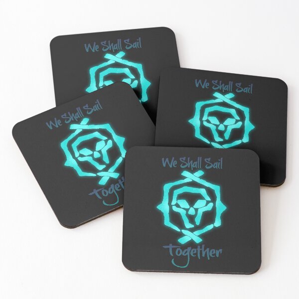 Sea Of Thieves: Athena "Nous allons naviguer ensemble" Dessous de verre (lot de 4)