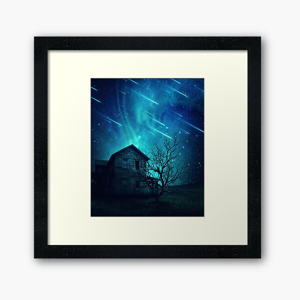 No One Home when stars are falling... Framed Art Print
