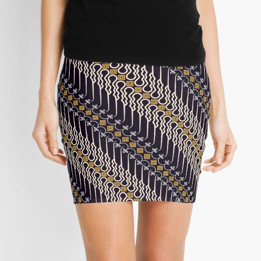 batik parang motif Mini Skirt