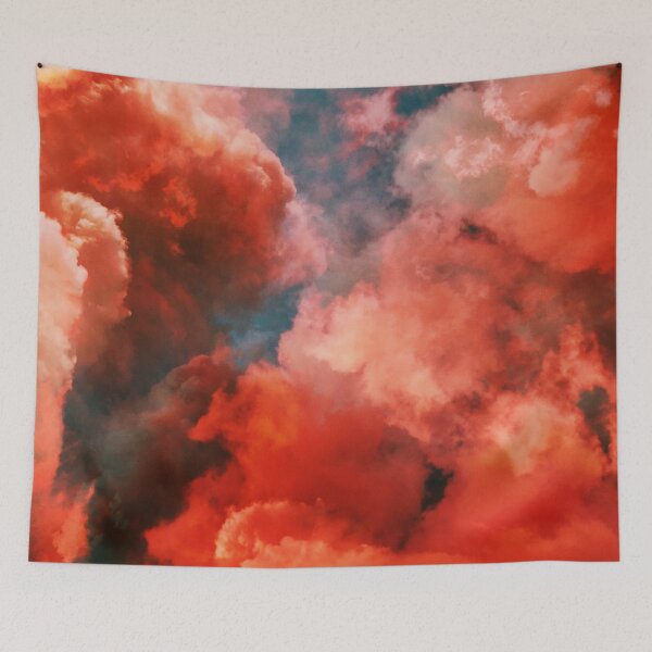 Item preview, Red Sky At Night - Smoky, Cloudy, Red Abstract designed and sold by Printpix.