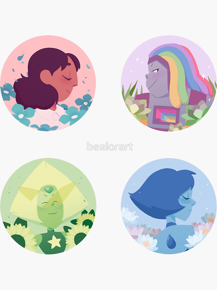 Thumbnail 3 of 3, Sticker, Extended Crystal Gems Sticker set designed and sold by bealorart.