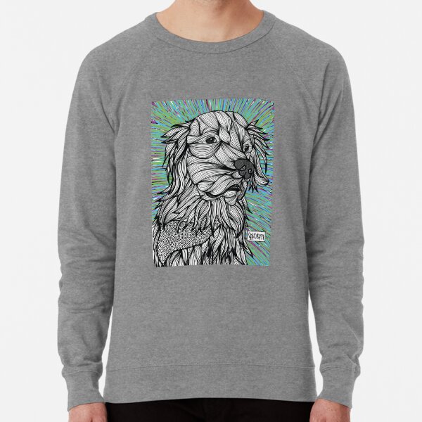 Mati, Liam's brother, the angel Golden Retriever Lightweight Sweatshirt