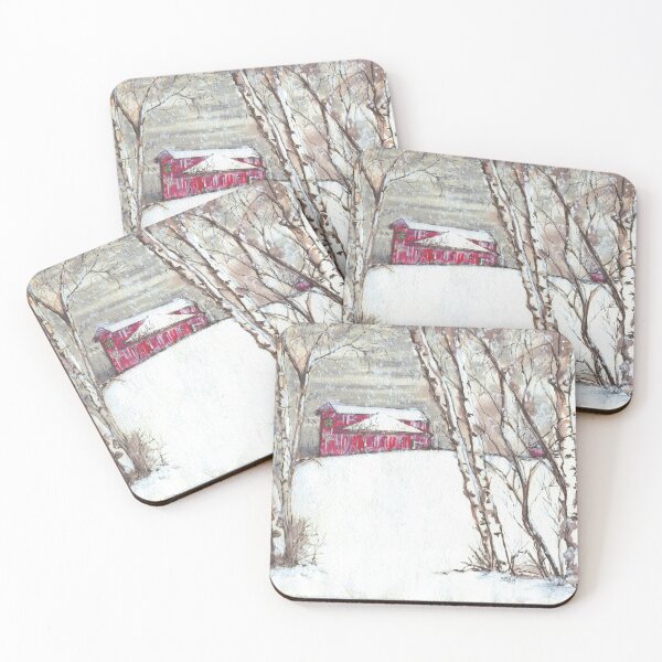 Item preview, Birch Trees In the Snow designed and sold by prettylilpages.