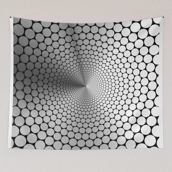 Item preview, Optical Illusion Angle Gradient Silver on Black NOIR designed and sold by John Raymond Barker.