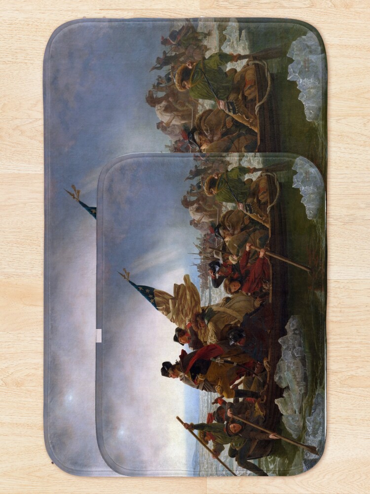 Alternative Ansicht von Washington Crossing the Delaware Badematte