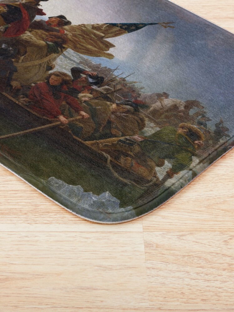 Alternative Ansicht von Washington Crossing the Delaware Badematte