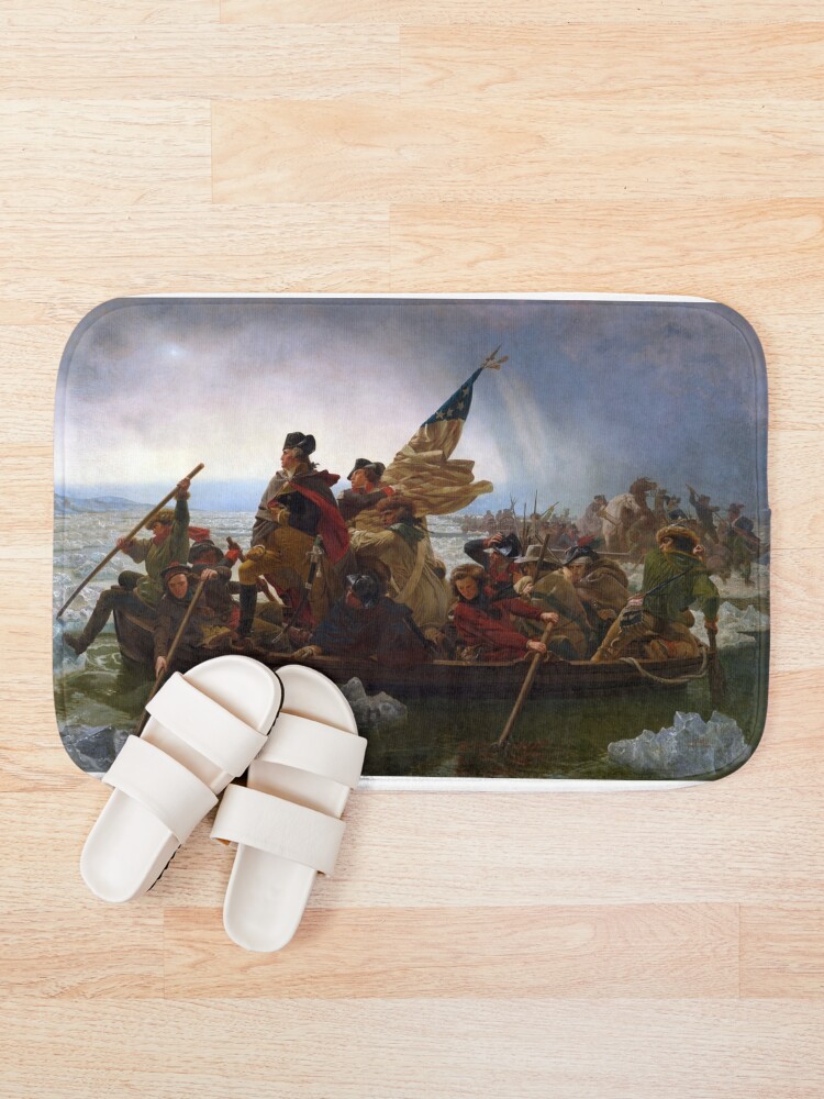 Alternative Ansicht von Washington Crossing the Delaware Badematte