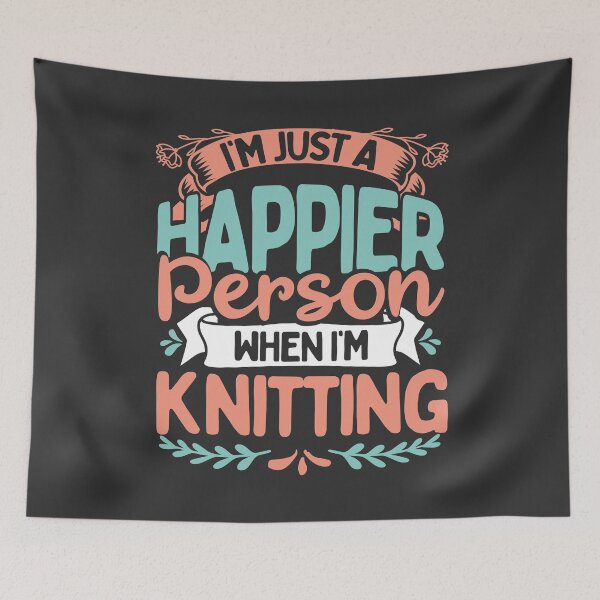 Item preview, Knitters Love To Knit Happy When Knitting Gift designed and sold by Maljonic.