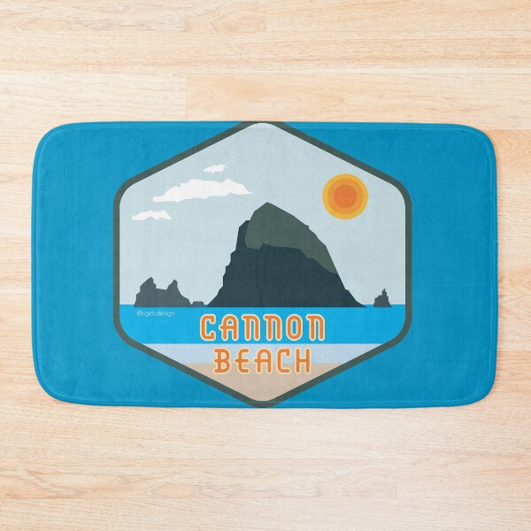 Item preview, Cannon Beach Haystack Rock Badge designed and sold by Rigel Bergonio.