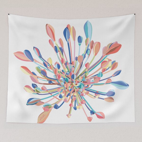 Item preview, Agapanthus/Summer Glow designed and sold by LouieGraphic.