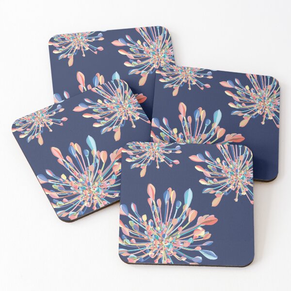 Item preview, Agapanthus PP/Summer Glow/Navy designed and sold by LouieGraphic.