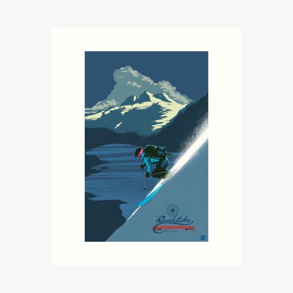 Artikel-Vorschau von Retro Skidruck Revelstoke, designt und verkauft von SFDesignstudio.