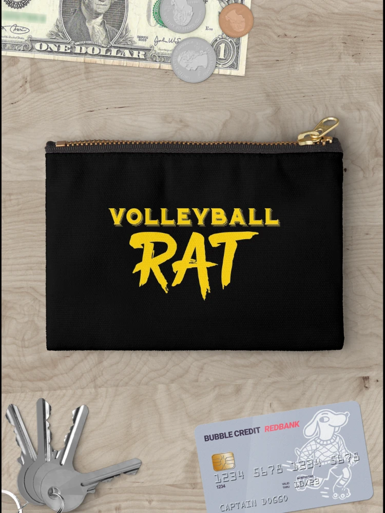 Thumbnail 3 of 4, Zipper Pouch, VOLLEYBALL RAT! designed and sold by jazzydevil.