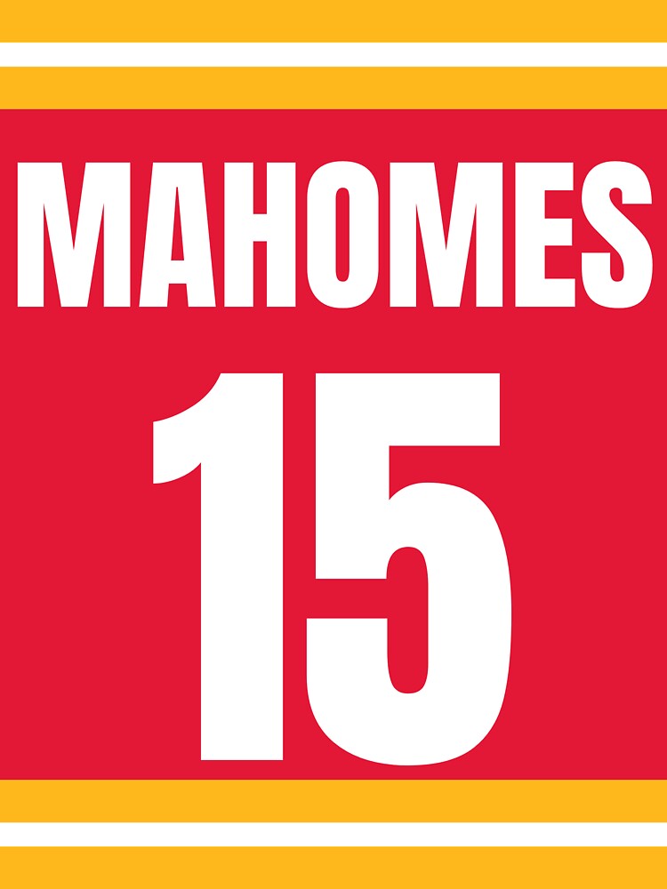 Patrick Mahomes Jersey Sticker for Sale by Alexandra Cline