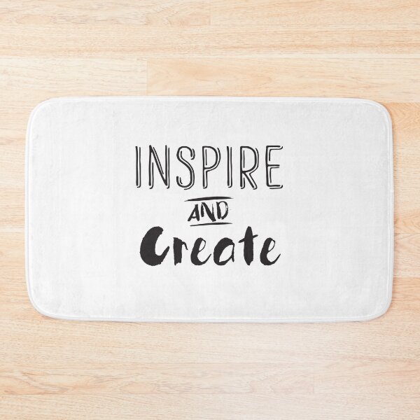 Item preview, Inspire and create! simple inspirational quote designed and sold by jazzydevil.