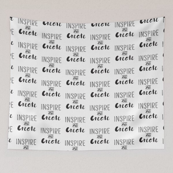 Item preview, Inspire and create! simple inspirational quote designed and sold by jazzydevil.