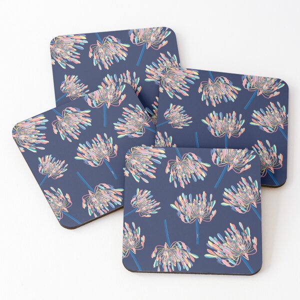 Item preview, Agapanthus PP/Sweet Blueberry/Navy designed and sold by LouieGraphic.