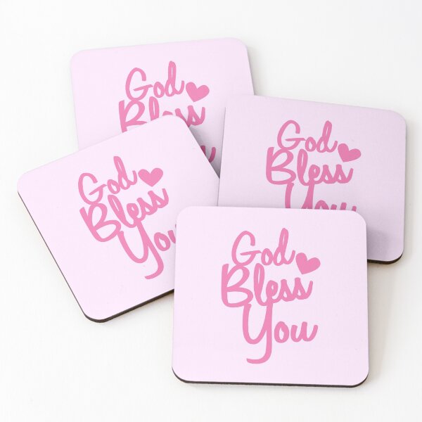 Item preview, God Bless You! in pink designed and sold by jazzydevil.