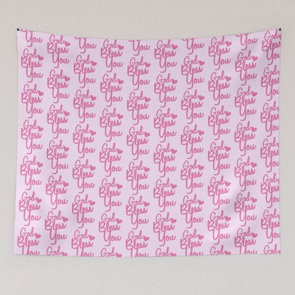 Item preview, God Bless You! in pink  designed and sold by jazzydevil.