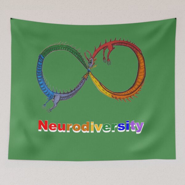 Item preview, Rainbow Infinity Neurodiversity Dragon designed and sold by CRCMonty.