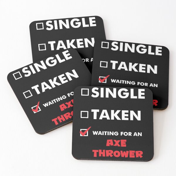 Item preview, Axe Throwing Single Taken Waiting For An Axe Thrower Dark designed and sold by funnierthanthou.