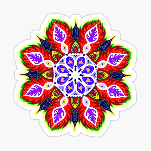 Flor de otoño Pegatina
