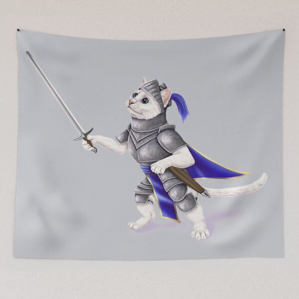 Item preview, Knight cat - kitty in a suit of armor designed and sold by Mehu.