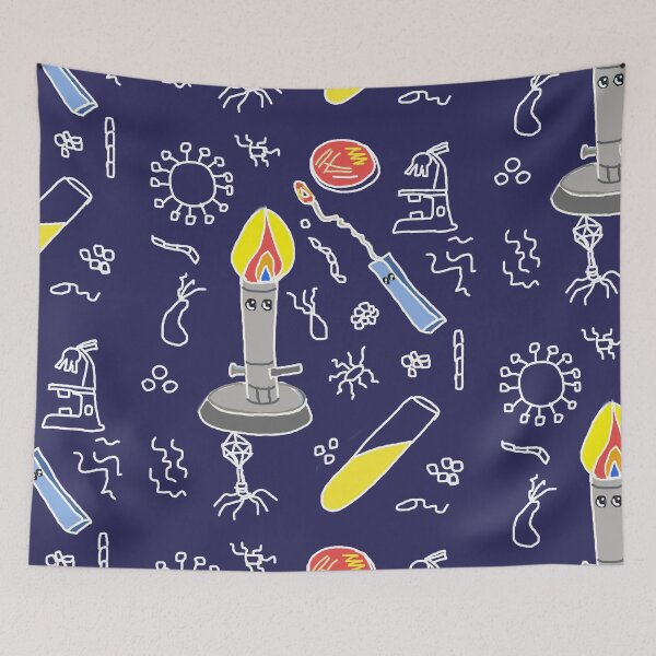 Item preview, Microbiology Pattern, Flame The Loop designed and sold by LouisianaLady.