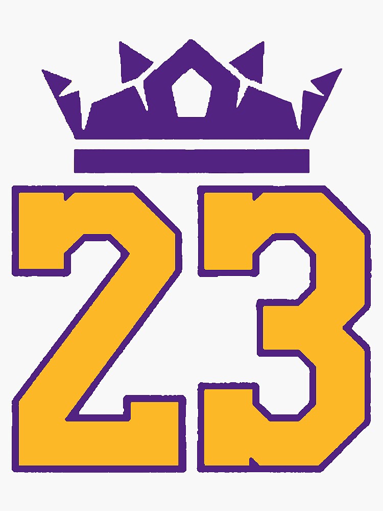 "King James crown" Sticker by jsneakerzz Redbubble
