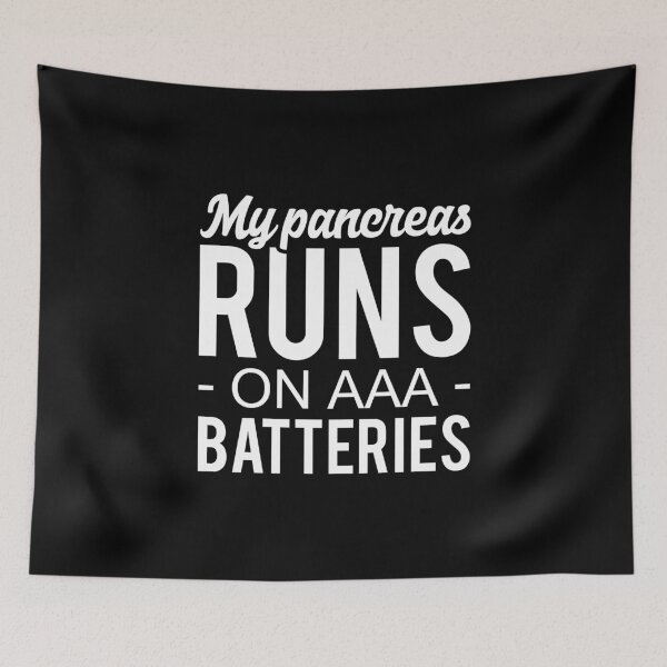 Item preview, My Pancreas Runs On Aaa Batteries - Diabetes Funny designed and sold by T-shirt For You.