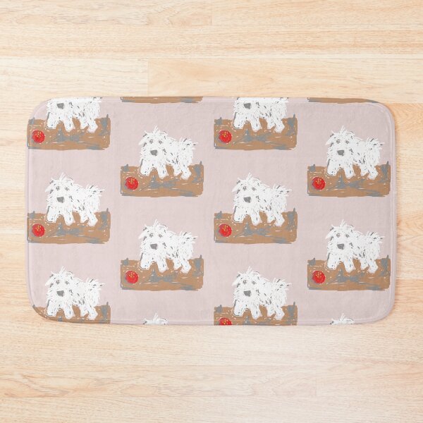 Item preview, Happy Dog Playing with Red Ball designed and sold by MilkAnna.