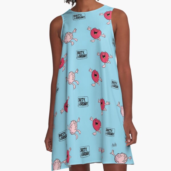 La Vida Misma Patrón01-celeste Vestido acampanado