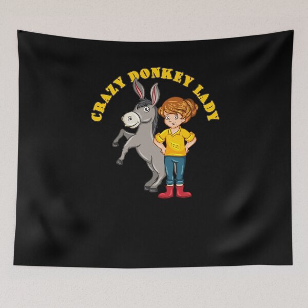 Item preview, Crazy Donkey Lady designed and sold by Weilichesmag.