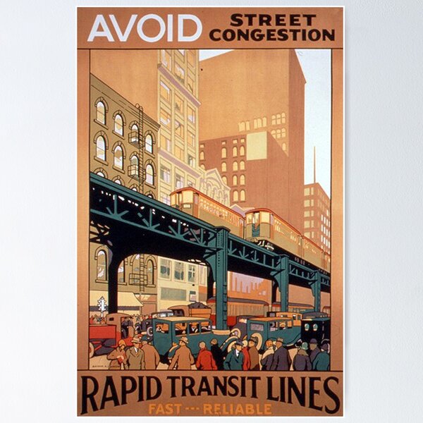 Item preview, Vintage Travel - Rapid Transit Lines designed and sold by Culturio.