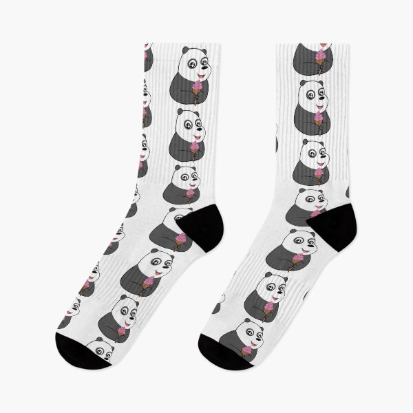 Item preview, Panda with strawberry ice cream from We Bare Bears designed and sold by Senifly.