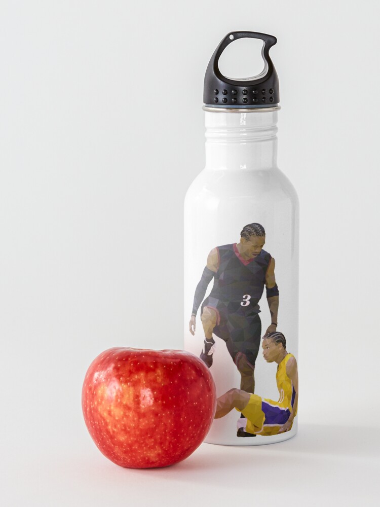 Alternate view of Allen Iverson Steps Over Tyronn Lue Low Poly Water Bottle