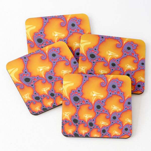 Item preview, Orange Fractal Drops designed and sold by Elisabeth Lucas.