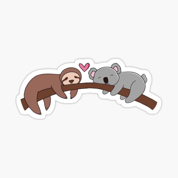 Paresse et amour de Koala Sticker