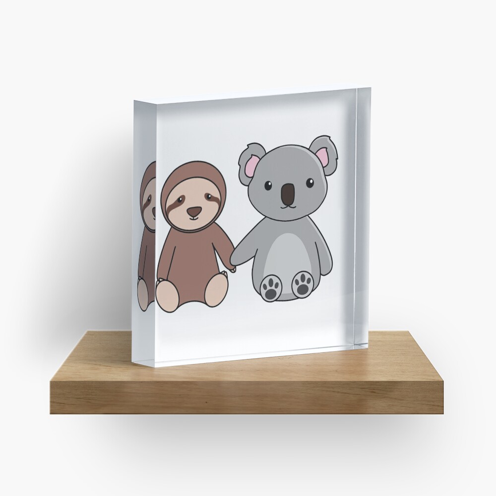 Sloth and Koala Friends Acrylic Block