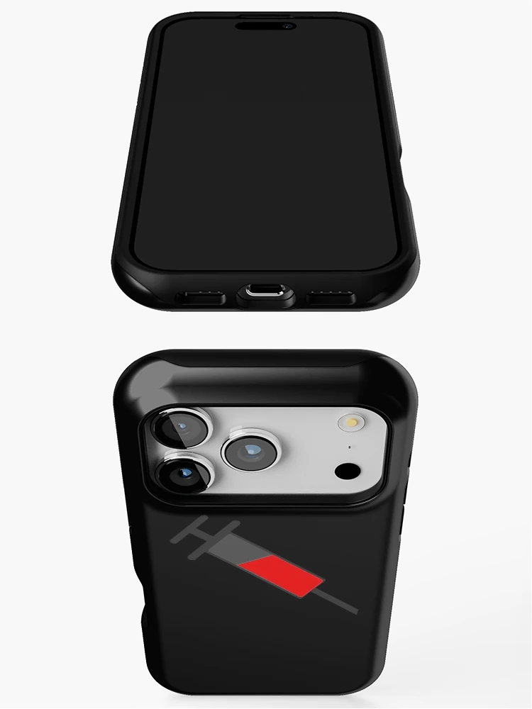 Thumbnail 3 of 4, iPhone Case, Injection Logo - Red (OffSec) designed and sold by injectiondev.