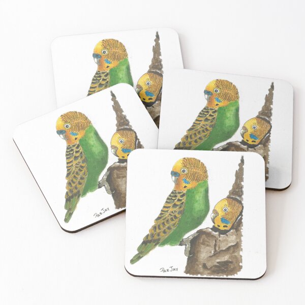 Item preview, Cheeky Budgies designed and sold by PeeJayArt.