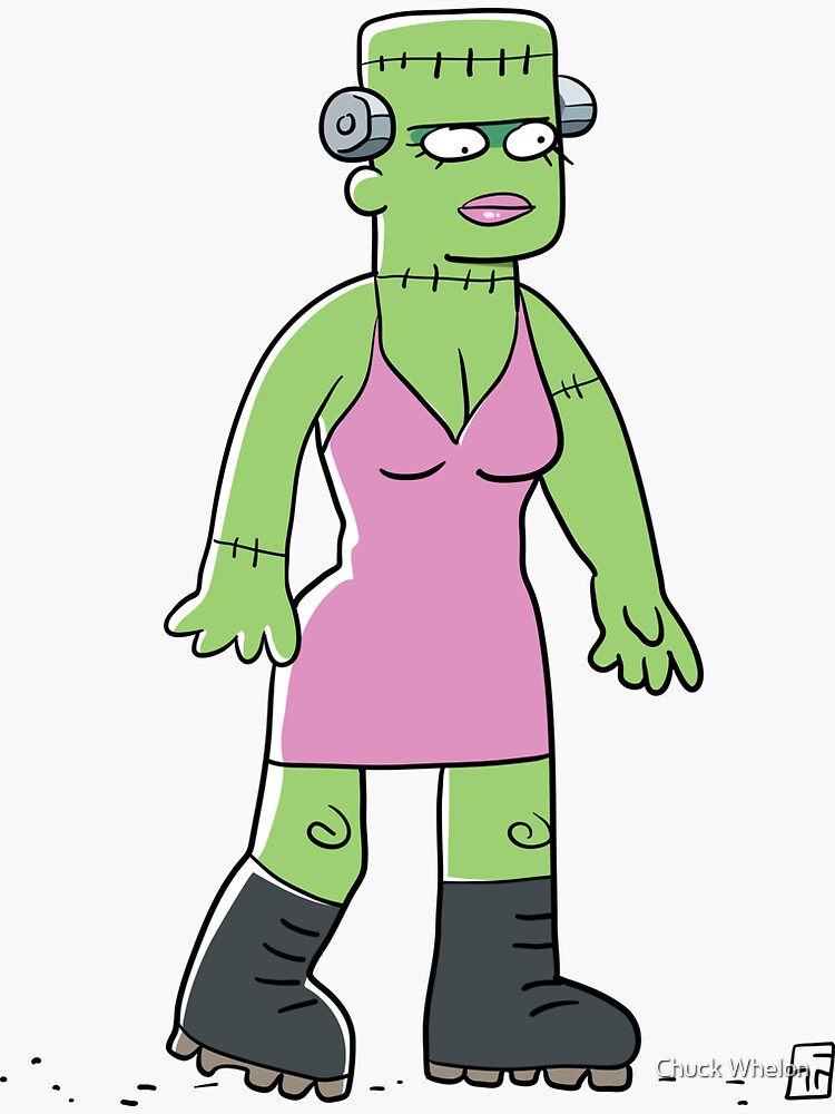 Thumbnail 3 of 3, Sticker, Frankenlady designed and sold by MrChuckles.