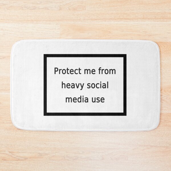 Item preview, protect me from heavy social media use designed and sold by FunnyGrief.