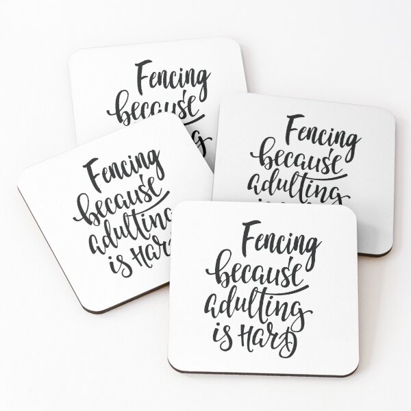 Item preview, Fencing Because Adulting Is Hard designed and sold by ProjectX23.