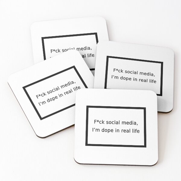 Item preview, fuck social media i'm dope in real life designed and sold by FunnyGrief.