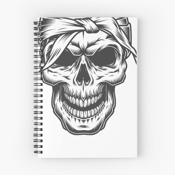 Item preview, Laughing Skull With Headband and Creepy Grin designed and sold by sergelg.