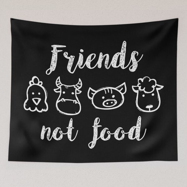 Item preview, Friends not food vegan designed and sold by ReignGFX.