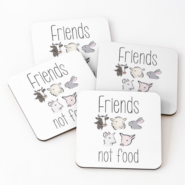 Item preview, Friends not food vegan designed and sold by ReignGFX.